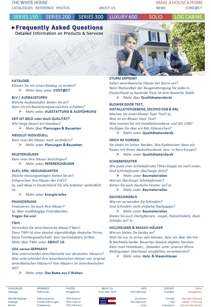 amerikanische Häuser kanadische Häuser THE WHITE HOUSE american homes